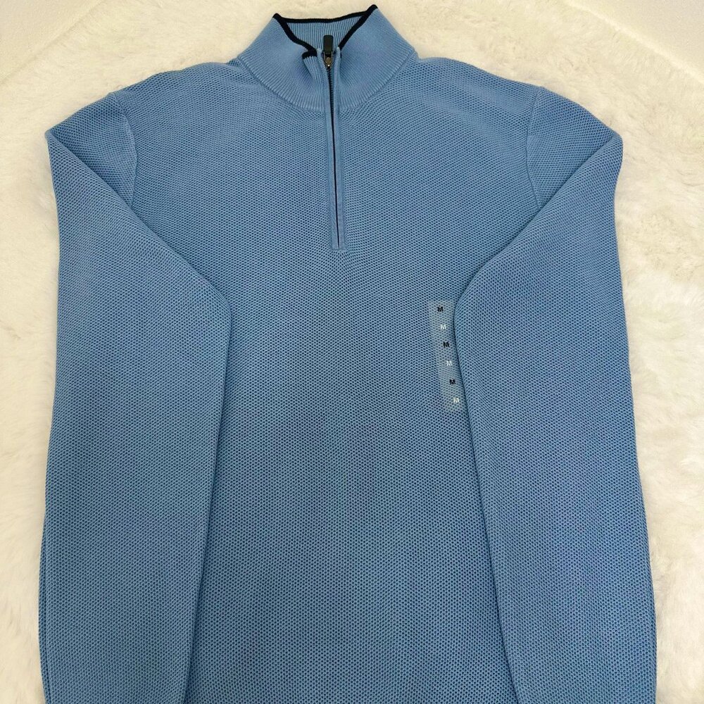 Michael Kors Men’s Quarter-Zip Knit Sweater - Picture 5 of 15